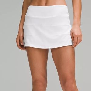 Lululemon white Pace Rival Mid-Rise Skirt size 6
